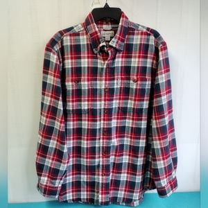 CARHARTT Relaxed Fit Men's Plaid Flannel Shirt Size XL